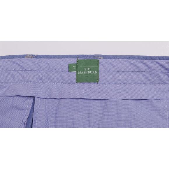 Sid Mashburn Light Blue Iridescent Flat Front Cotton Chino Pants 34x27 - Picture 6 of 7